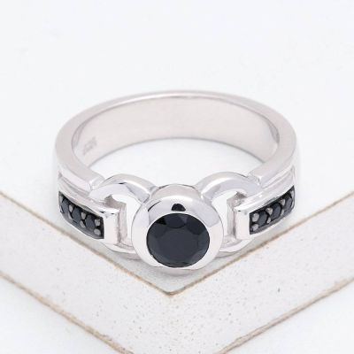 DENVER AT NIGHT RING IN STERLING SILVER by EQUALLI.COM