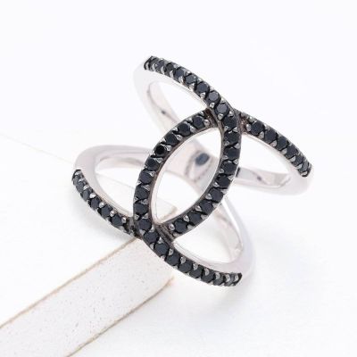 MANHATTAN AT NIGHT RING IN STERLING SILVER by EQUALLI.COM
