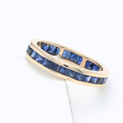 NEW YORK BLUE RING 3 CT IN 14K GOLD by EQUALLI.COM 