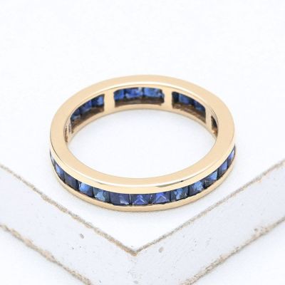 NEW YORK BLUE RING 3 CT IN 14K GOLD by EQUALLI.COM 