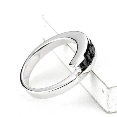 DELAWARE AT NIGHT RING IN STERLING SILVER 