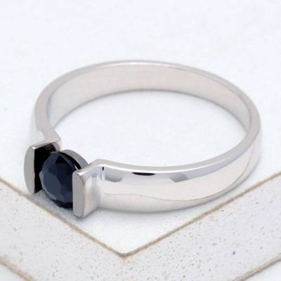 PALM SPRINGS AT NIGHT RING IN STERLING SILVER by Equalli