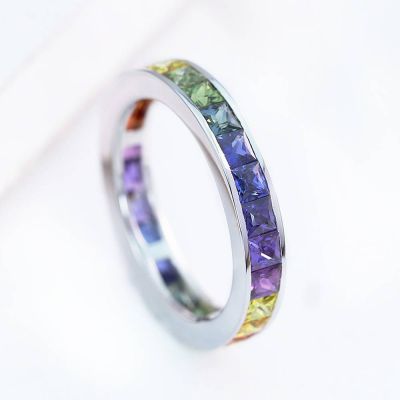 NEW YORK RING 3.65 CT IN 925 STERLING SILVER by EQUALLI.COM