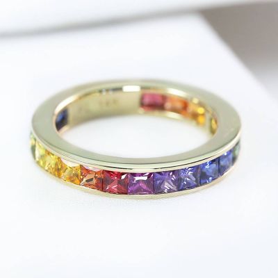 NEW YORK RING 3.65 CT IN 14K GOLD by EQUALLI.COM
