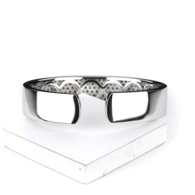 KEY WEST AT NIGHT BANGLE IN STERLING SILVER