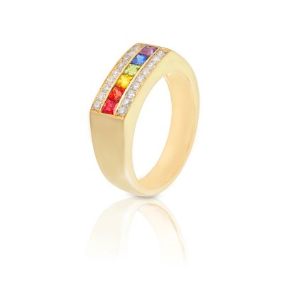LONDON RING IN 14K GOLD by EQUALLI.COM