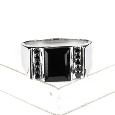 BARCELONA AT NIGHT RING IN STERLING SILVER