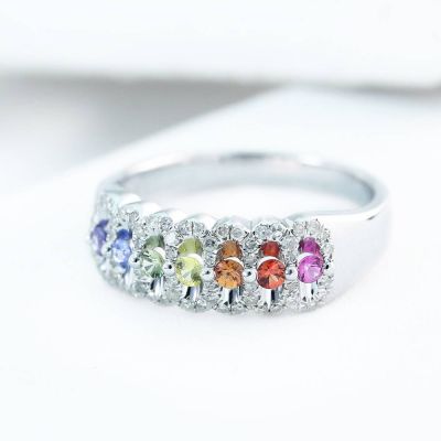 PARIS RING 0.66 CT in 14K WHITE GOLD by EQUALLI.COM