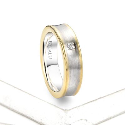 PATROCLUS ENGAGEMENT RING IN 14K GOLD WITH DIAMOND by Equalli.com