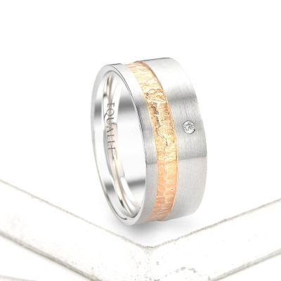 TROILUS ENGAGEMENT RING IN 14K GOLD WITH DIAMOND by Equalli.com