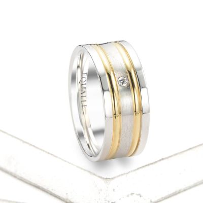 AMEINIAS ENGAGEMENT RING IN 14K GOLD WITH DIAMOND by Equalli.com