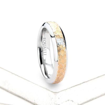 HYACINTH ENGAGEMENT RING IN 14K GOLD WITH DIAMOND by Equalli.com