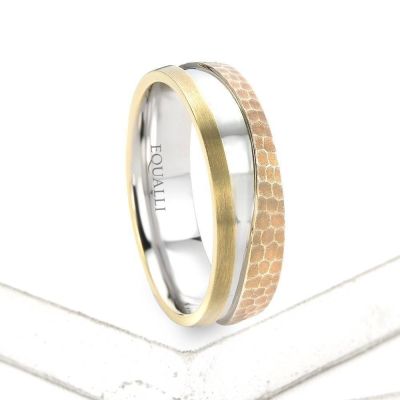 PAN ENGAGEMENT RING IN 14K GOLD by Equalli.com