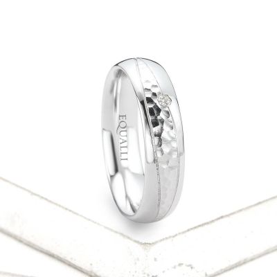 AMPELUS ENGAGEMENT RING IN 14K GOLD RING WITH DIAMOND by Equalli.com 