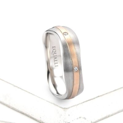 HERACLES ENGAGEMENT RING IN 14K GOLD WITH DIAMOND by Equalli.com
