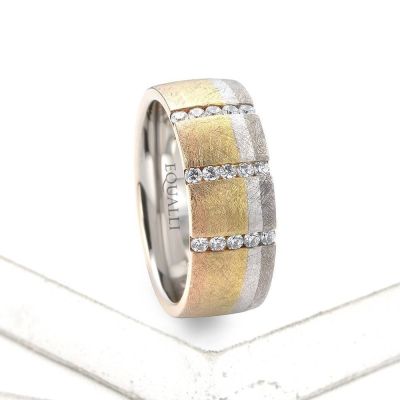 HYLAS ENGAGEMENT RING IN 14K GOLD WITH DIAMOND by Equalli.com