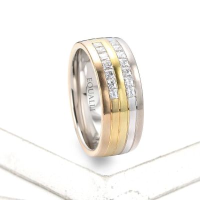 IOLAUS ENGAGEMENT RING IN 14K GOLD WITH DIAMOND by Equalli.com 