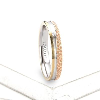 POSEIDON ENGAGEMENT RING IN 14K GOLD WITH DIAMOND by Equalli.com