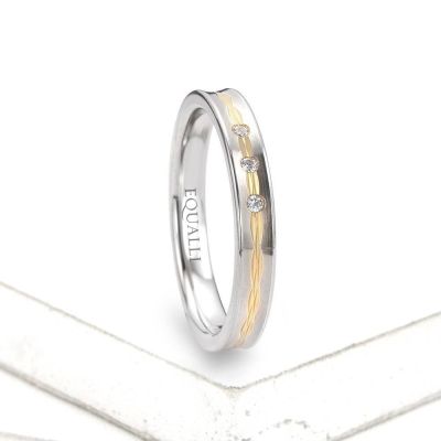 CYPARISSUS ENGAGEMENT RING IN 14K GOLD WITH DIAMOND by Equalli.com