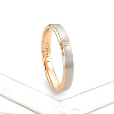 ARTEMIS ENGAGEMENT RING IN 14K GOLD WITH DIAMOND by Equalli.com