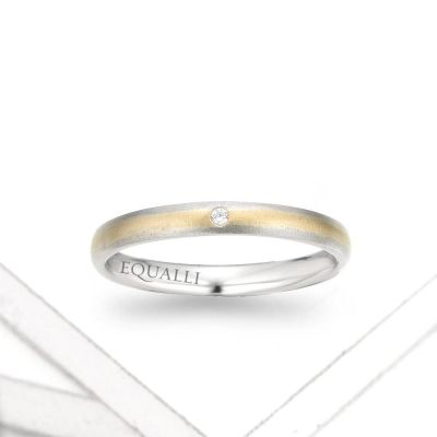 PHANES ENGAGEMENT RING IN 14K GOLD WITH DIAMOND by Equalli.com