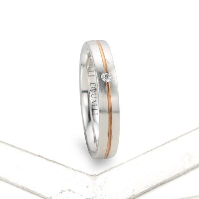 SALMACIS ENGAGEMENT RING IN 14K GOLD WITH DIAMOND by Equalli.com
