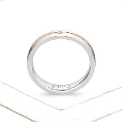 SALMACIS ENGAGEMENT RING IN 14K GOLD WITH DIAMOND by Equalli.com