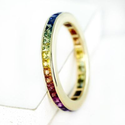 NEW YORK RING 1.85 CT IN 14K GOLD by EQUALLI.COM