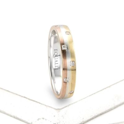 DEIMUS ENGAGEMENT RING IN 14K GOLD WITH DIAMOND by Equalli.com