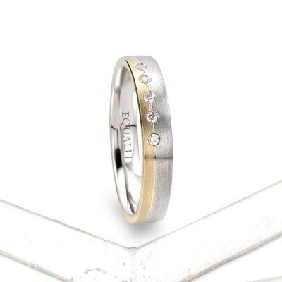 ARES ENGAGEMENT RING IN 14K GOLD WITH DIAMOND by Equalli.com