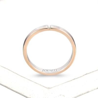 HERA ENGAGEMENT RING IN 14K GOLD WITH DIAMOND by Equalli.com