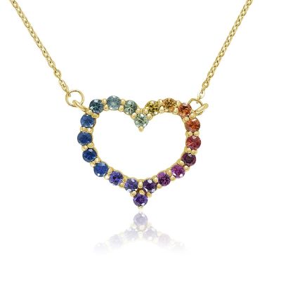 SILOM GOLD HEART NECKLACE ACE PRIDE