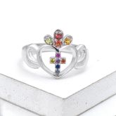 DUBLIN CLADDAGH CELTIC RING IN STERLING SILVER BY EQUALLI.COM