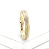 HIMEROS ENGAGEMENT RING IN 14K GOLD WITH DIAMOND by Equalli.com